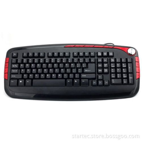 Multimedia keyboard, designed for desktop PC, laser engraved layout